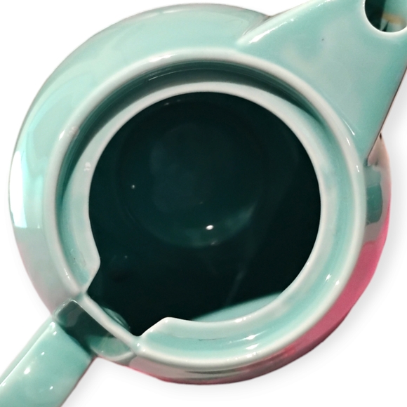 BeeHouse Turquoise Ceramic Teapot with Blue Lid - Picture 7 of 7